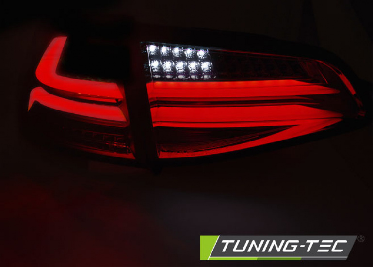 Voll LED Lightbar Design Rückleuchten für VW Golf 7 (VII) 13-17 rot/rauch